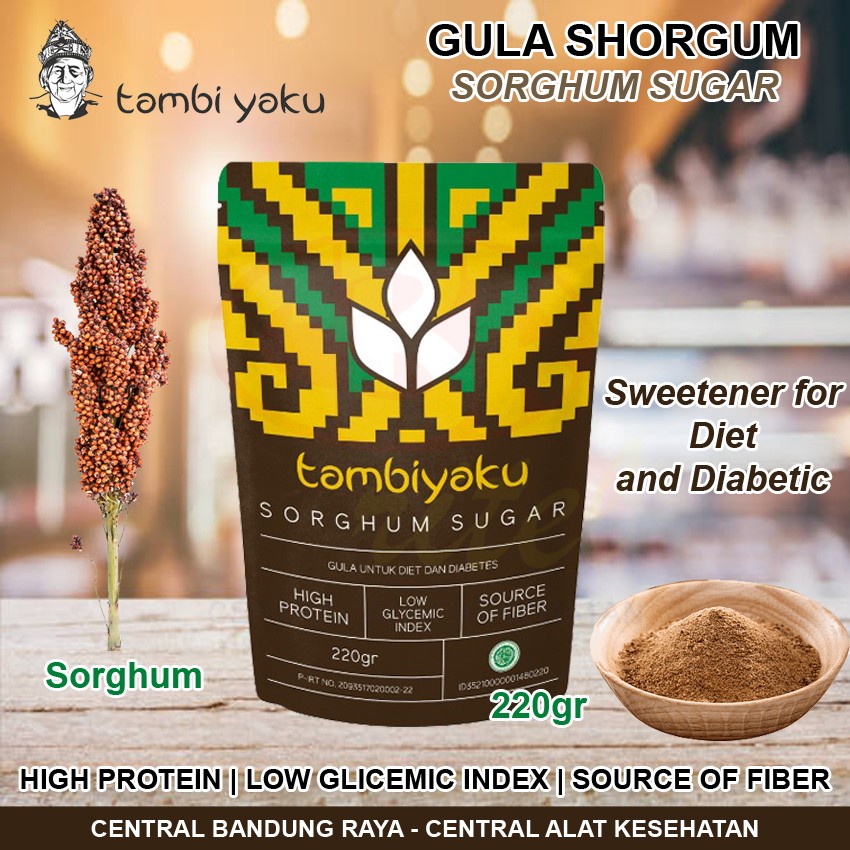 

TAMBIYAKU Sorghum Sugar | Gula Glutten Free Diet dan Diabetes | 220gr