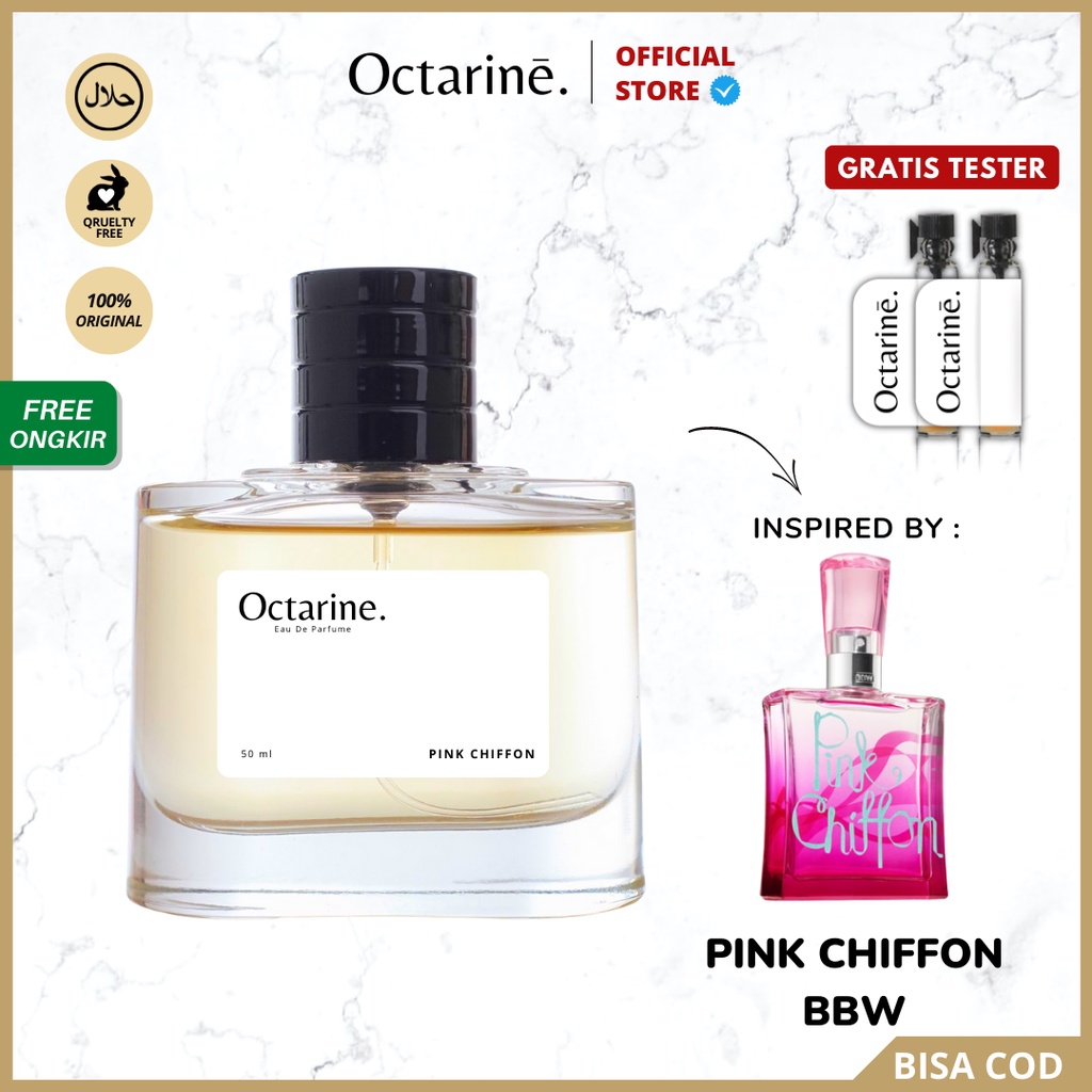 Octarine - Parfum Wanita Tahan Lama Aroma Manis Fresh Vanilla Inspired By BBW Pink Chiffon | Parfume Perfume Farfum Bath Body Works Minyak Wangi Cewek Cowok Murah Original