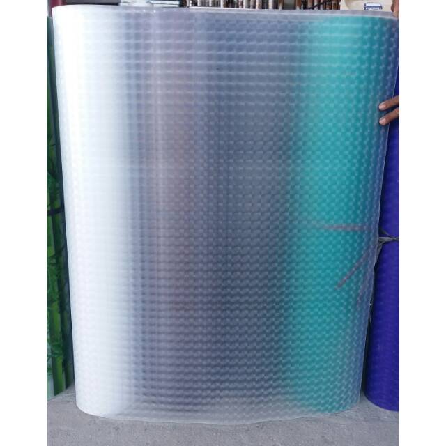 Fiber Plat Pagar Tinggi 1 Meter DIMENSION PUTIH 3D / Fiber Pvc Plastik