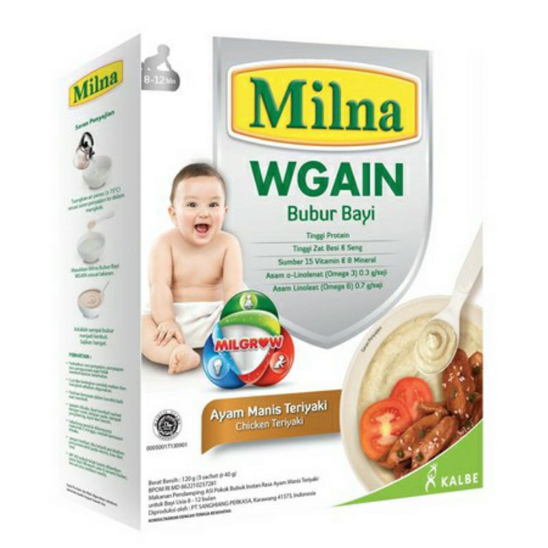 Milna WGAIN bubur bayi 120 gr / Bubur bayi