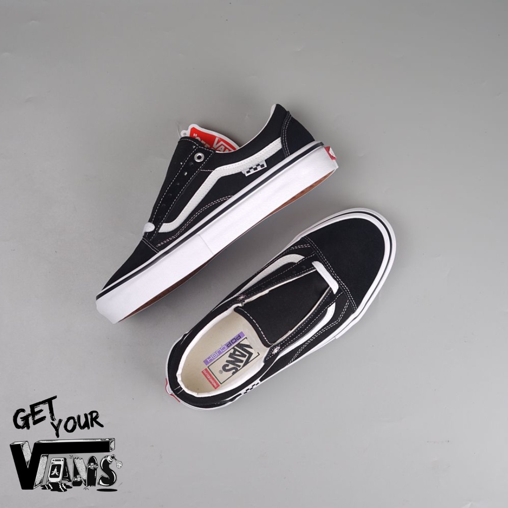 Vans Old Skool Pro Skate Black White Original 100% Bnib