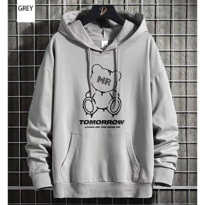 Sweater Hoodie Pria Motif MR tomorrow Yang lagi hits