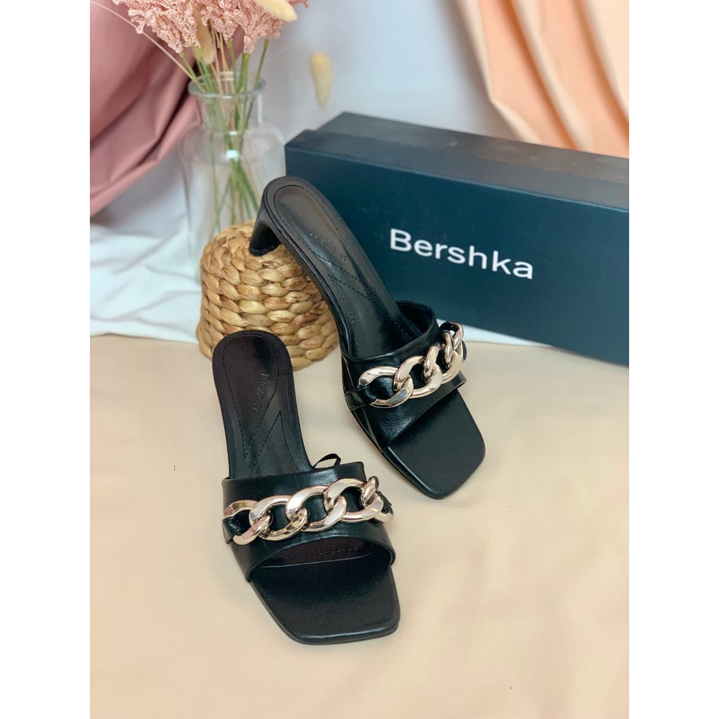 [7.7 Boombastis Sale⚡] - SANDAL WANITA BKS001 HIGH HEEL SANDALS CHAIN PREMIUM IMPORT