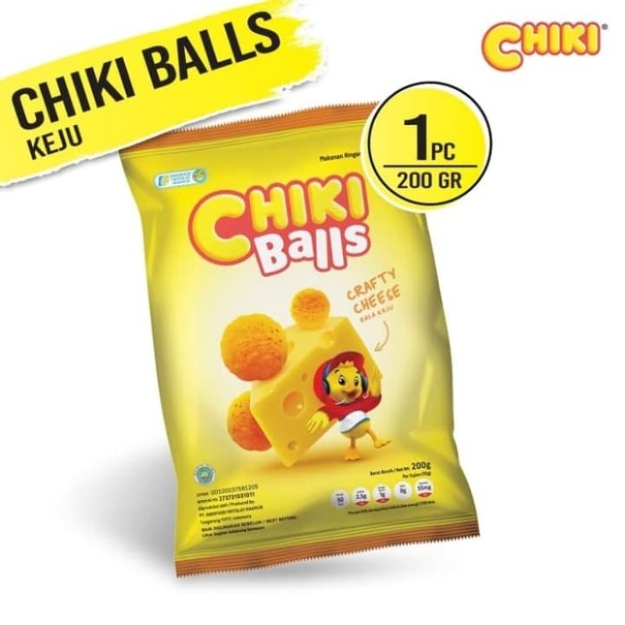 

504Oekho Chiki Ball Rasa Ayam, Keju, Coklat Ukuran 200 Gram Snack Jumbo - Ayam 6J477iyfi