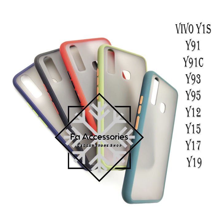 Phone soft Case vivo y1s y91 y91c y93 y95 y12 y15 y17 y19 softcase casing shock proof