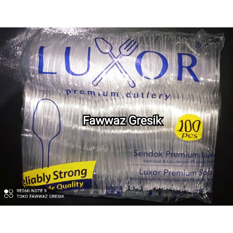 Sendok Makan Luxor Bening / Sendok Luxor Transparant / Sendok Plastik