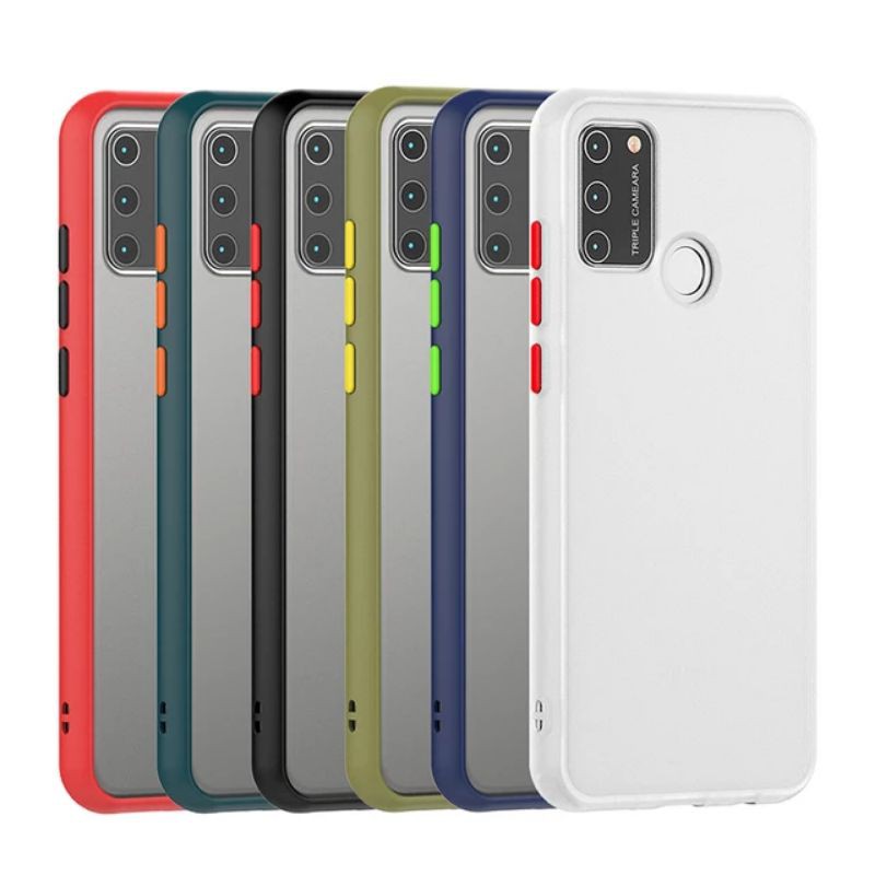 BUMPER CASE CASING OPPO RENO 5/5f/4F/4/2f - soft frosted matte fuze twotone dove my choice doff