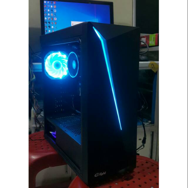 PC GAMING RYZEN 5 3400G feat PSU AERO COLL 550watt 80plus BROZEN RGB