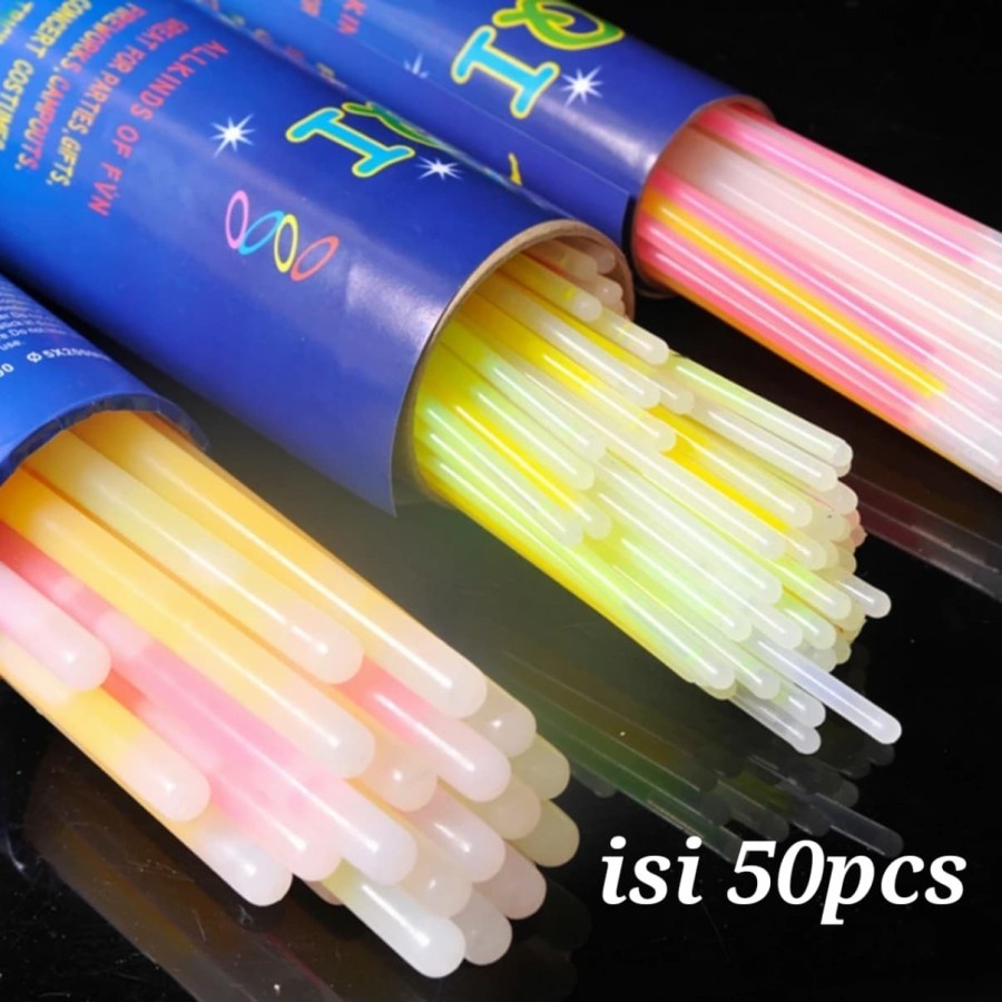 Barangunik2021 -Glow Stick Gelang Fosfor Glowstick Light Stick Glow Stik isi 50 Pcs dan  100pcs