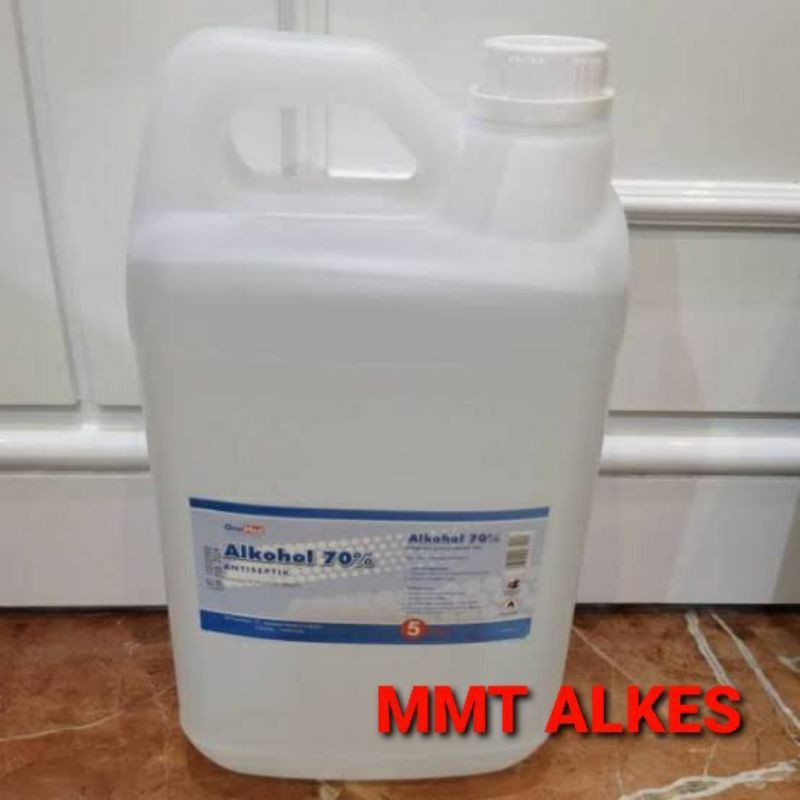 ALKOHOL 70% isi 5 Liter Merk ONEMED kualitas food grade