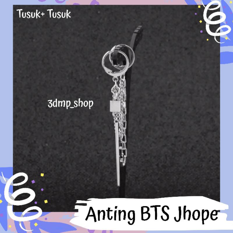 Anting Kpop Rantai Tusuk Jepit BTS Jhope