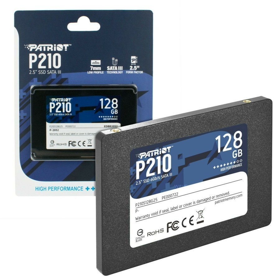 SSD Patriot P210 128GB Sata 2,5&quot; - SSD 128GB Patriot P210 Sata III 2,5&quot;