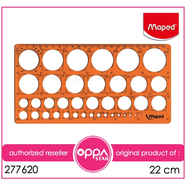 

Mudah Penggaris Teknik Lingkaran Maped Technic Circle Stencil 277620 Diskon