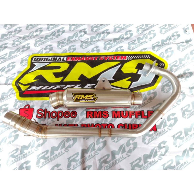 Knalpot RMS Muffler Original Megapro cb gl tiger Vixion satria fu Kompetisi leher paten