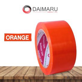 DAIMARU TAPE - LAKBAN - ORANYE/ORANGE POLOS - 2 INCHI 90 YARD