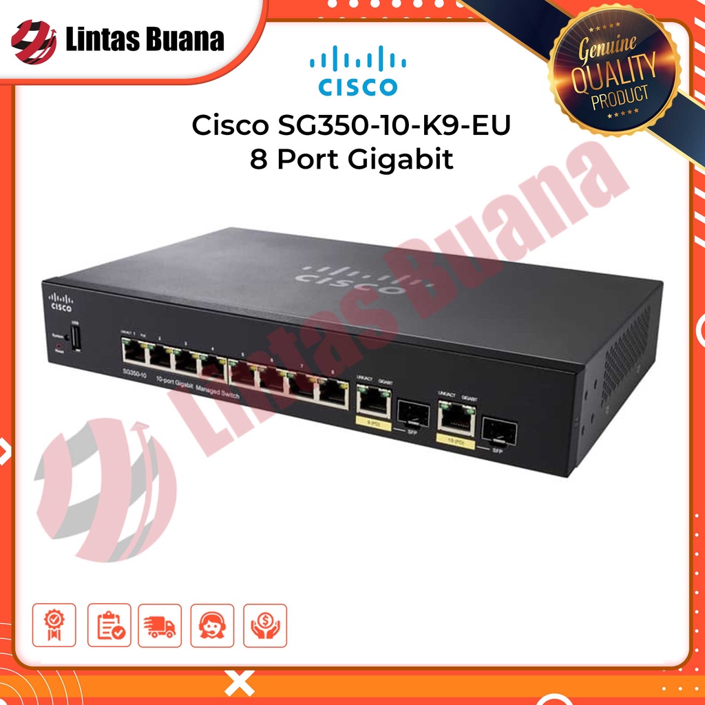 Cisco SG350-10-K9-EU 10 Port Gigabit
