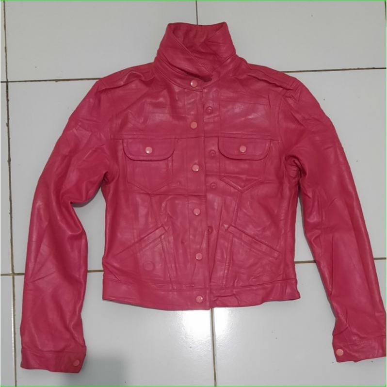 Second Branded JaketKulit asli Fashion wanita