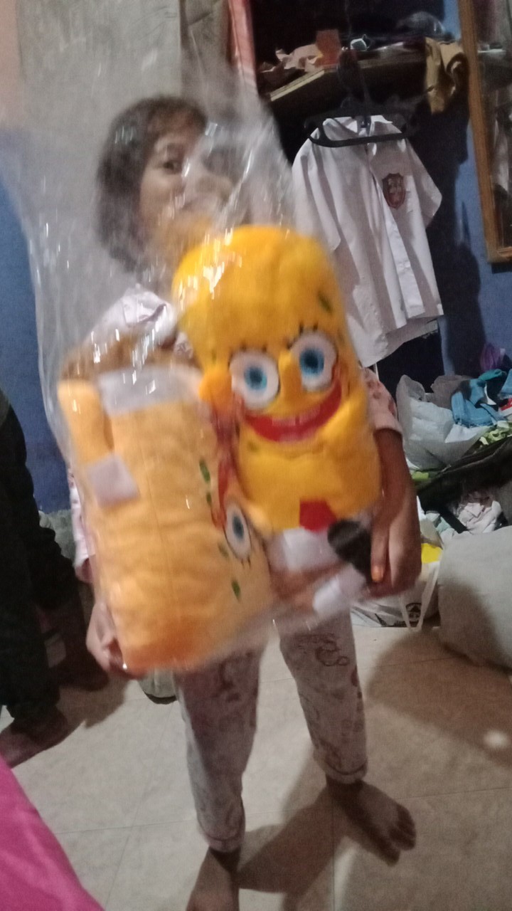 Sepasang Bantal Dan Guling Spongebob