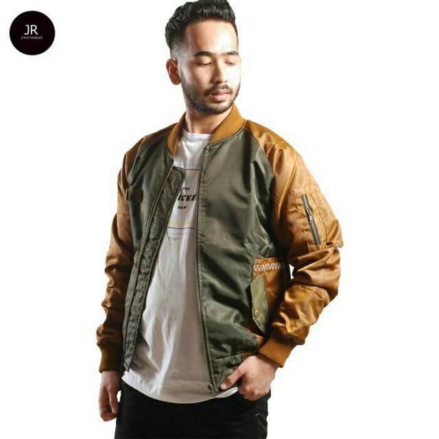 jaket bomber army golden original twickenham