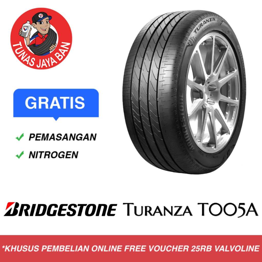Ban Avanza Veloz Mobilio Ertiga Livina Freed Xpander  Bridgestone Turanza T005A 185/65 R15 Toko Surabaya