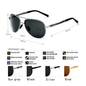 Kacamata Pria Anti Silau Polarized VIETHDIA 1306