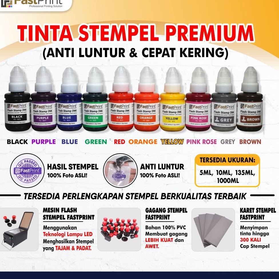 

Terkini Fast Print Tinta Stempel Flash 135 ML 0F8