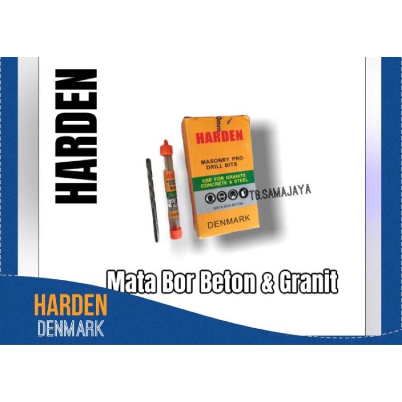 Mata bor HARDEN 5mm . BAJA , kuat ,tajam , keras, awet. MATA BOR TEMBOK . MATABOR TEMBOK