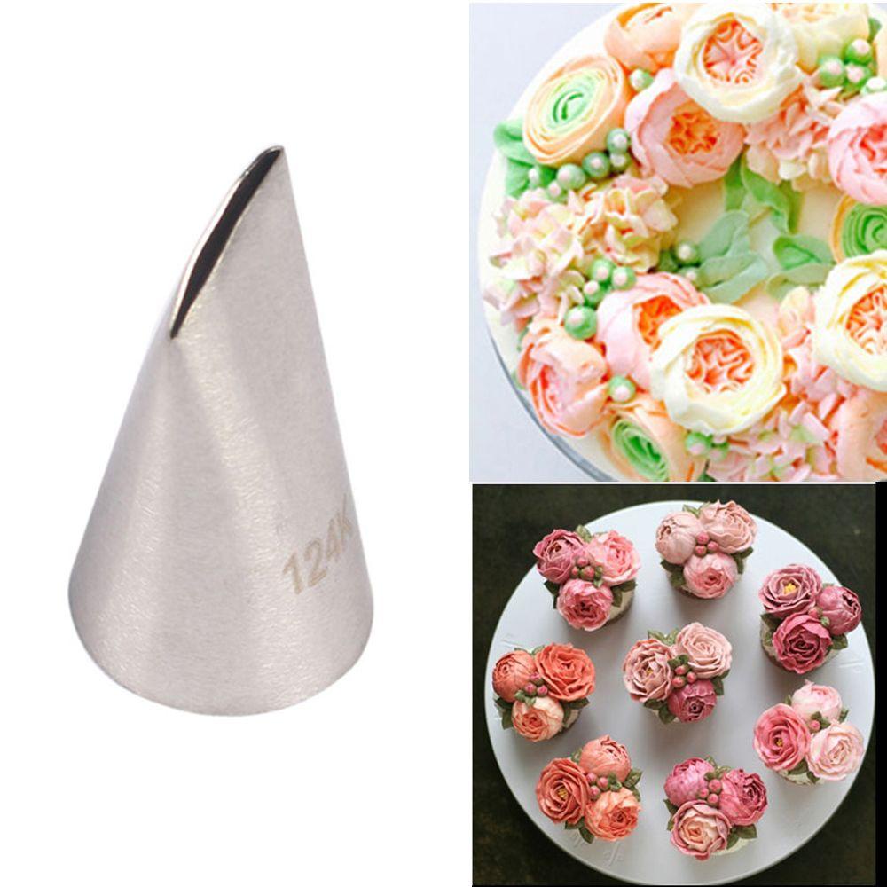 Terpopuler #124k Icing Piping Nozzle Bakeware Rusian Rose Flower Pastry Tips Stainless Steel Alat Es Krim