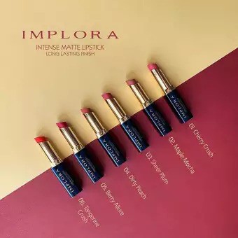 (NEW) IMPLORA Intense Matte Lipstick Long Lasting ORI BPOM / Lipstick BY AILIN