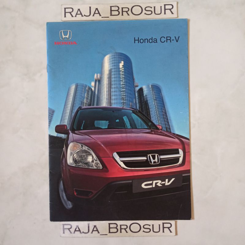 Poster brosur katalog booklet Honda CRV 2002