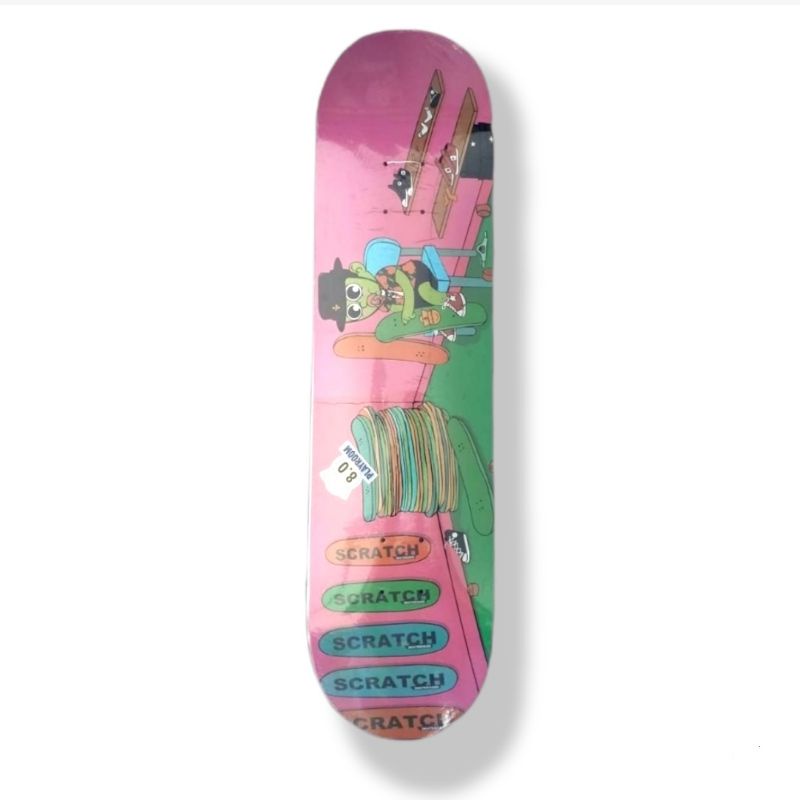 Deck skateboard scratch x marbel
