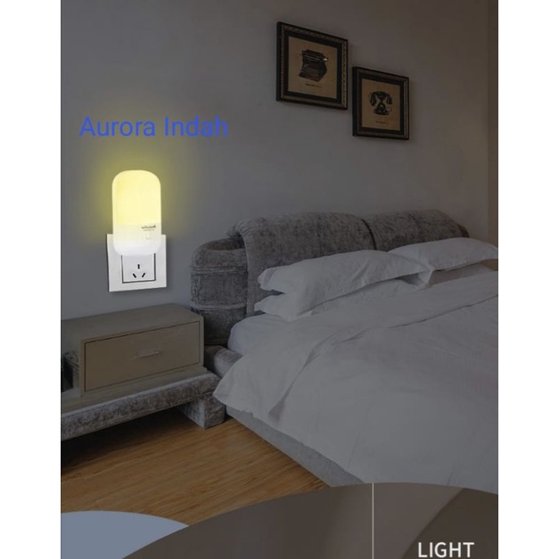 Lampu Tidur Lampu Malam/Led Night Light /Lampu Mini Hemat Energy 2Warna Putih Dan Kuning