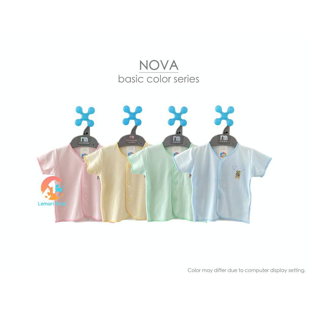 NEW COLLECTION NOVA Baju Bayi Lengan Pendek 0-3 Bulan (Basic Color)