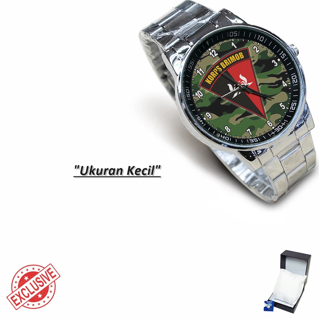 Jam Tangan Rantai Couple KORPS BRIMOB - 2 (Keren)