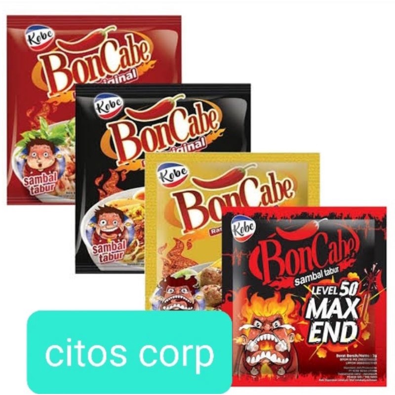 

KOBE | BON CABE sambal tabur sachet [ Renteng 12x5,5g ]