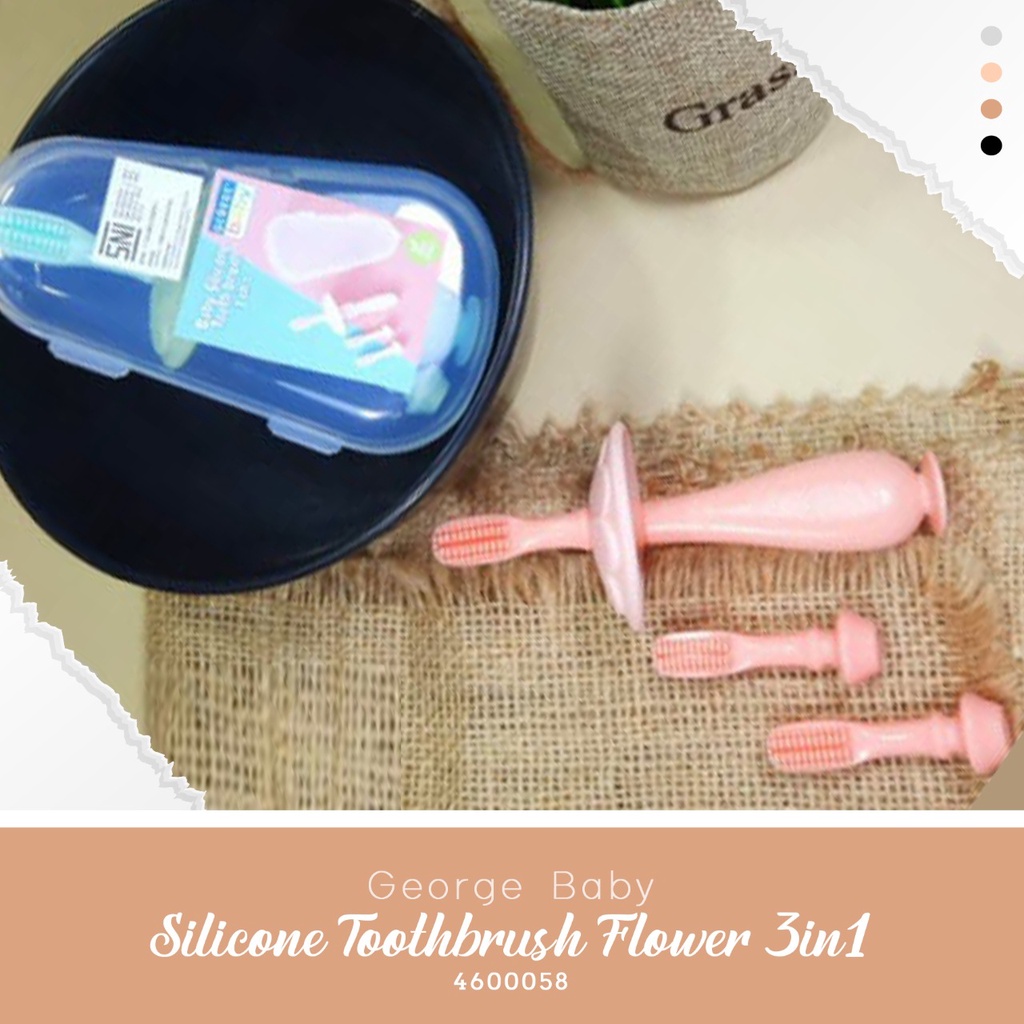 George Baby Toothbrush Set / Sikat Gigi anak / Finger Toothbrush / Sikat Lidah