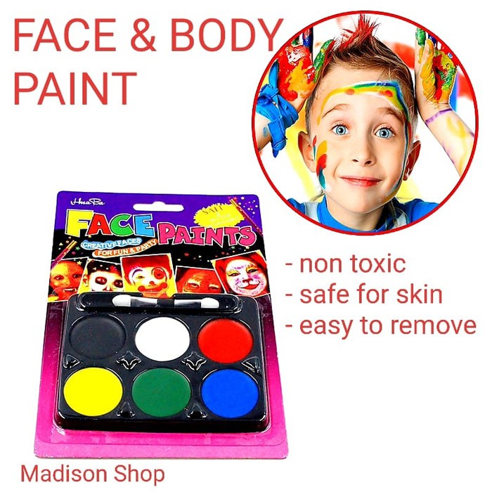 

MDSO3 Face Painting Murah Cat Muka Badan Murah Body Paint Kostum Haloween