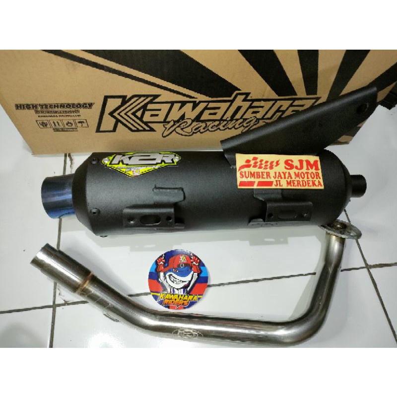 Knalpot Standar racing Scopy dan Beat Kawahara K2R Knalpot Tsukigi Beat Scoopy K2R Kawahara original