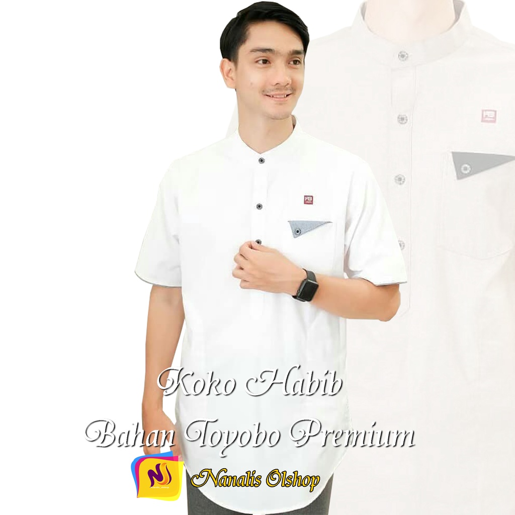 NANALIS OLSHOP - Koko Kurta Lengan Pendek Matt Katun  Adem Tebal Terlaris