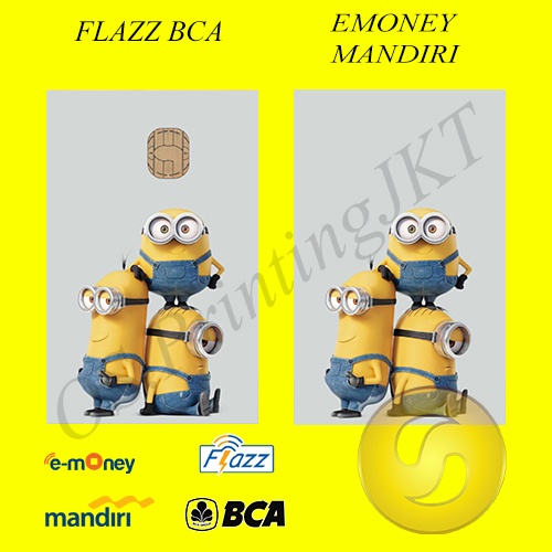 CUSTOM KARTU FLAZZ BCA GENERASI 2 ATAU EMONEY/SALDO 0 -MINIBABANANA EDITION