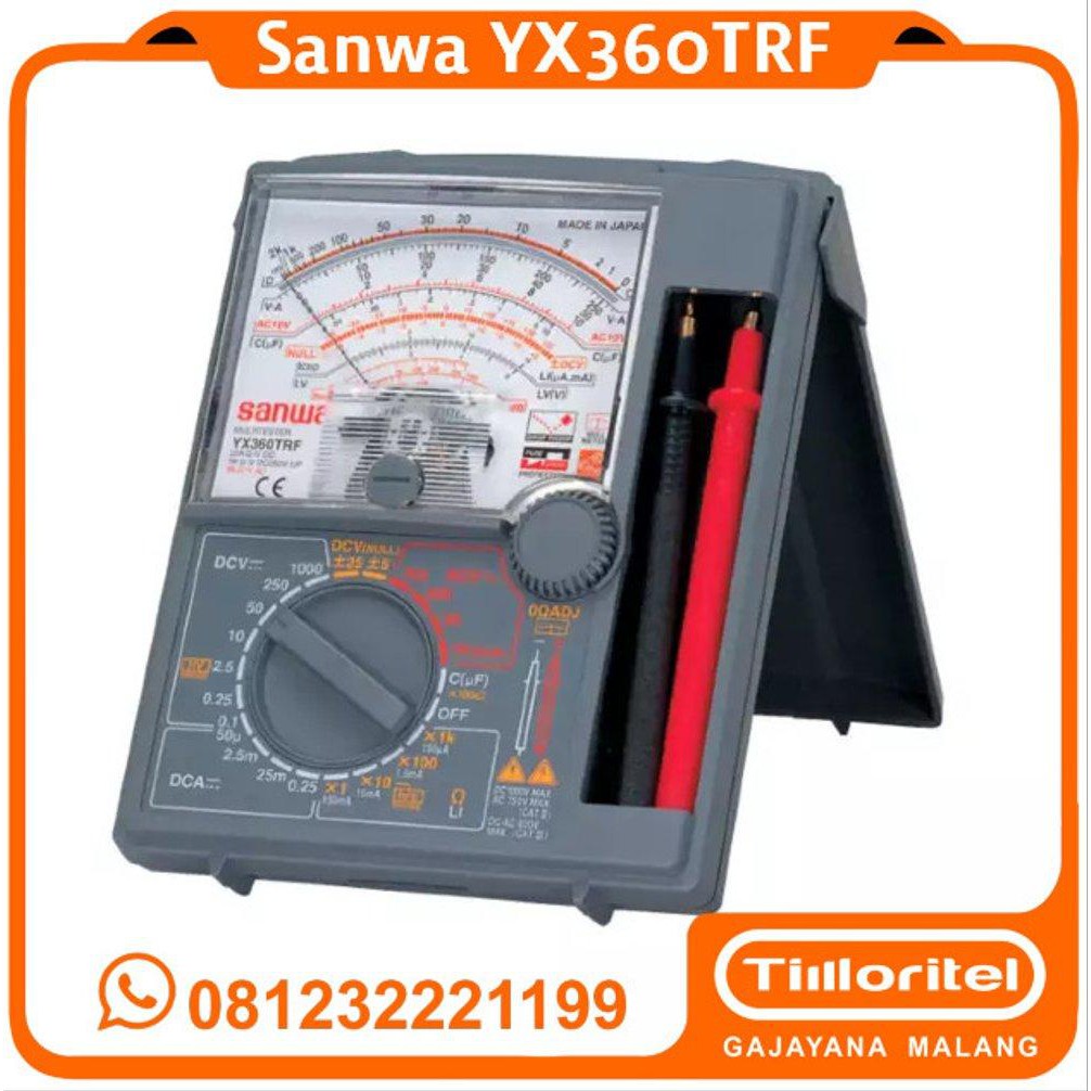 avometer sanwa YX360TRF analog original Murah