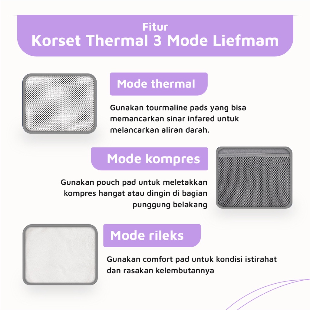 Thermal Corset Liefmam - Korset Peramping Pasca Melahirkan dengan Tourmaline