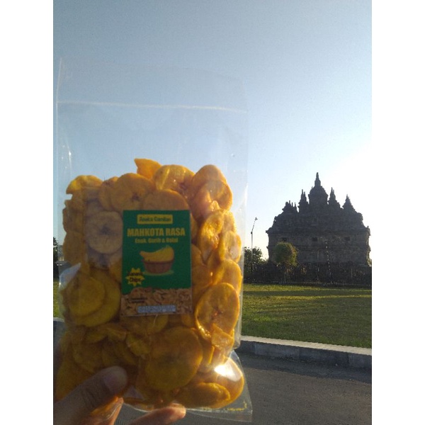 

Kripik pisang Manis, Berat isi 250 gram.
