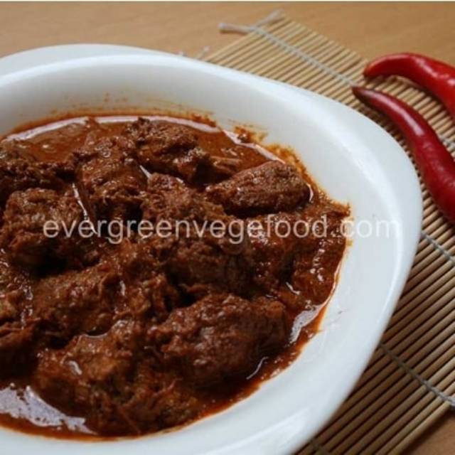 

Rendang Kambing Vegan 450g / Rendang Daging / Rendang Padang Vege / Vegan Rendang Mutton / 素能嚷素羊肉