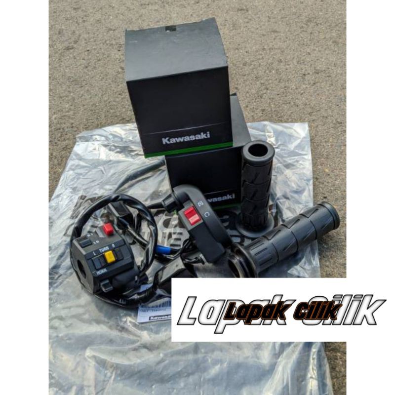 Set Holder Kiri Ninja RR Gas Spontan Ninja RR Gas Kontan Ninja RR Handgrip Kaze Full Original