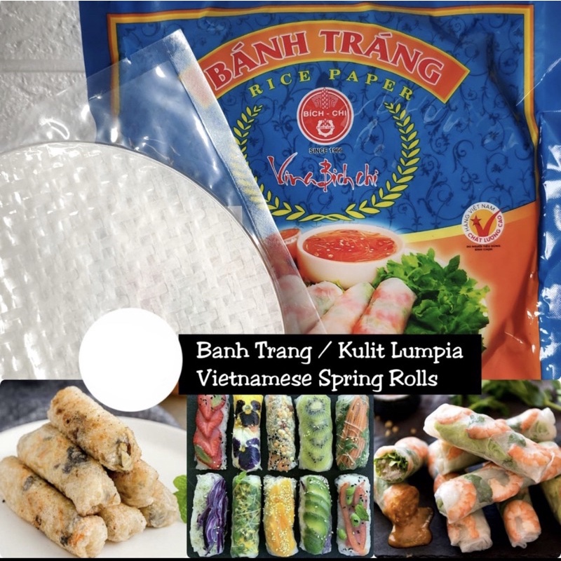

Banh Trang Rice Paper 22 cm 5 lembar / Kulit Lumpia Vietnam / Spring Roll