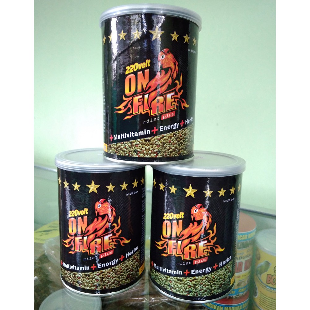 220 Volt On Fire Pakan Lovebird Lomba