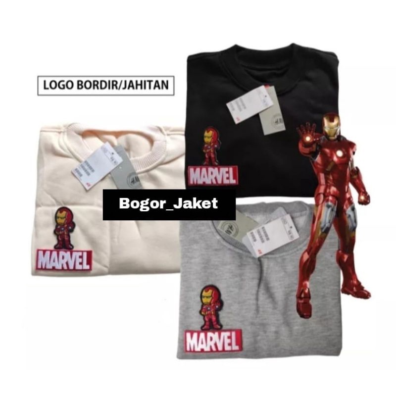 Crewneck Avengers / Sweater Crewneck Marvel / Crewneck Sweater Super Hero Bordir Pria & Wanita