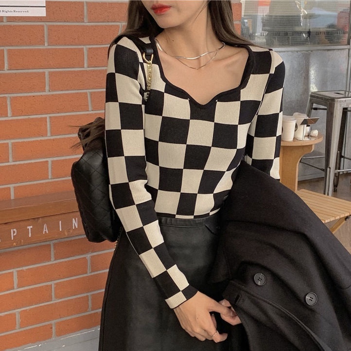 Sweater Rajut Lengan Panjang Wanita Baru