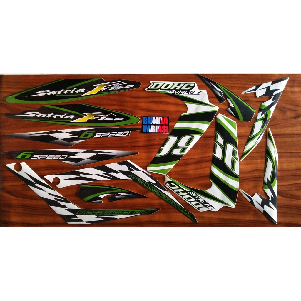 stiker sticker striping standar grade ori satria fu barong 2012
